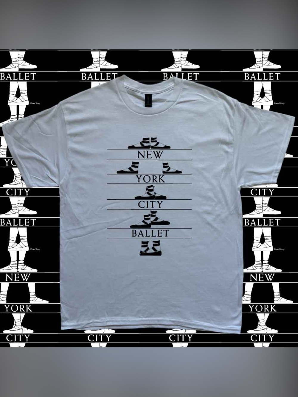 Vintage New York City Ballet dance art tee minimalist souvenir Americana shirt